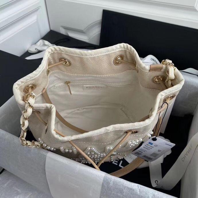シャネル CHANEL スモールハンドバッグ ショルダーバッグ 巾着 AS1045