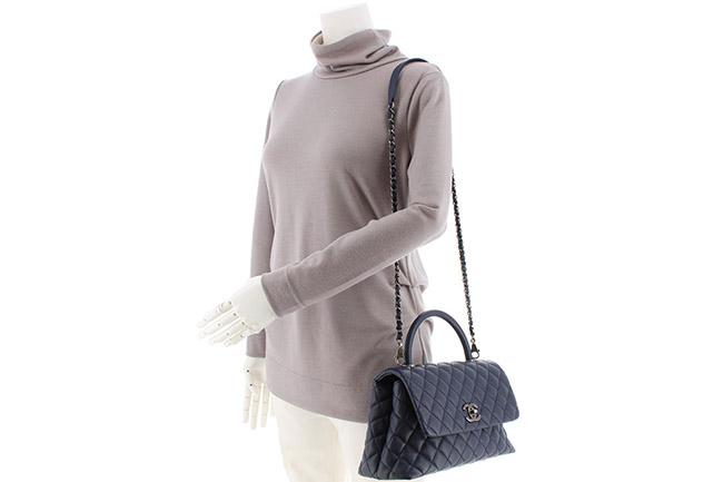 シャネル CHANEL シャネル トップハンドル ミニ フラップバッグ ショルダーバッグ AS2431 B05608 NC357