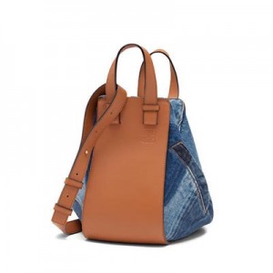 ロエベ LOEWE 一番人気!多機能&かわいいハンモック デニム＆タン  387.50.S35