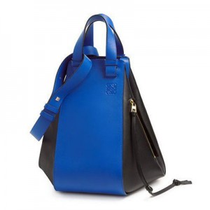 ロエベバッグ LOEWE 理想のバッグ ハンモック エレクトリックブルー&ブラック 387.30EN27