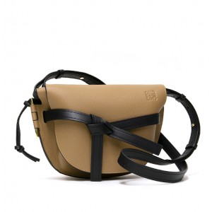 ロエベ LOEWE ショルダーバッグ MOCCA/BLACK モカ/ブラック  321 12 T20 3523