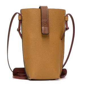 ロエベ LOEWE ショルダーバッグ ポケット ライトキャラメル/ピーカンカラー POCKET 124.12.Z45 3639