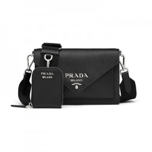 PRADA プラダ サフィアーノレザー ミニ エンベロープバッグ ブラック 1BP020_2EVU_F0VCN