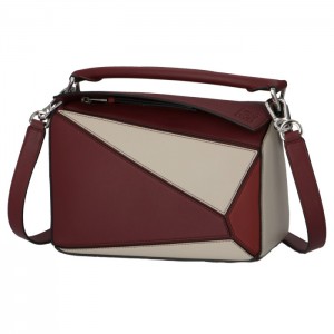 ロエベ LOEWE  バッグ パズル スモール 2WAY ショルダーバッグ  ワイン×ガーネット ダークレッド系 32230OS21 0024 6968