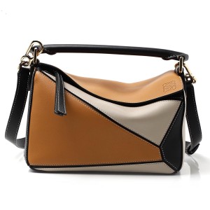 ロエベ LOEWE ハンドバッグ 2WAY ブラウン レディース ギフト プレゼント レザー 本革  パズル 32230 js21 8234