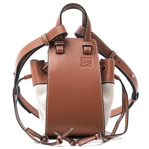 ロエベ LOEWE ショルダーバッグ 3WAY ブラウン レディース ギフト プレゼント 旅行 レザー 本革  ハンモック ミニ 31439 v07 2924