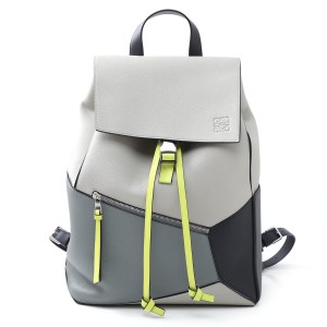 ロエベ LOEWE バックパック グレー メンズ レザー 本革 ギフト プレゼント  パズル 33512 fz54 1145
