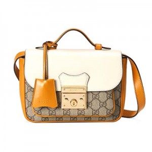 グッチ GUCCI キャンバス&スムースレザーミニショルダーバッグ 658487 2ZGAG 9763