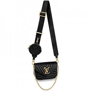 ルイヴィトン ショルダーバッグ ミュルティ・ポシェット ポーチ付き  LOUIS VUITTON ヴィトン バッグ 2way 黒 M56461