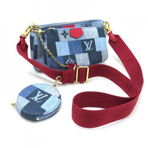 ルイヴィトン アクセサリーポーチ/コインケース/バッグ  ミュルティ ポシェット アクセソワール デニム モノグラム M44990