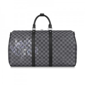 ルイヴィトン ボストンバッグ ダミエ・グラフィット キーポル バンドリエール  LOUIS VUITTON ロゴ N40264