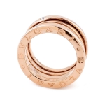 ブルガリ BVLGARI リング 指輪 B-zero1 ビーゼロワン 4Pダイヤモンド K18PG 750 18金 ピンクゴールド レディース メンズ GGB66566