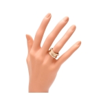 ブルガリ BVLGARI リング 指輪 B-zero1 ビーゼロワン 4Pダイヤモンド K18PG 750 18金 ピンクゴールド レディース メンズ GGB66566