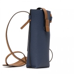 ロエベ LOEWE ショルダーバッグ ポケット スティールブルー/タン POCKET 124.12.Z45 6491