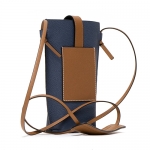 ロエベ LOEWE ショルダーバッグ ポケット スティールブルー/タン POCKET 124.12.Z45 6491