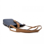 ロエベ LOEWE ショルダーバッグ ポケット スティールブルー/タン POCKET 124.12.Z45 6491