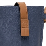 ロエベ LOEWE ショルダーバッグ ポケット スティールブルー/タン POCKET 124.12.Z45 6491