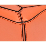 ロエベ LOEWE バッグ ショルダーバッグ 2WAY ミニ パズルバッグ クラシックカーフ オレンジ シルバー金具  レディース 322.30.U95