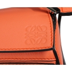 ロエベ LOEWE バッグ ショルダーバッグ 2WAY ミニ パズルバッグ クラシックカーフ オレンジ シルバー金具  レディース 322.30.U95