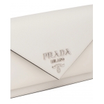 PRADA プラダ サフィアーノレザー ミニ エンベロープバッグ ホワイト 1BP020_2EVU_F0VCN
