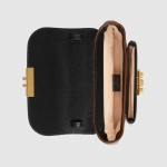 グッチ GUCCI キャンバス&スムースレザーミニショルダーバッグ 658487 2ZGAG 9785