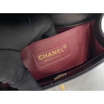 シャネル CHANEL ミニ フラップバック カーフスキン ブラック AS2615 B05973 94305