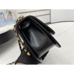 シャネル CHANEL ミニ フラップバック カーフスキン ブラック AS2615 B05973 94305