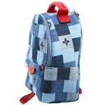 ルイヴィトン パームスプリングス バックパック MINI コレクション デニム モノグラム リュックサック  デイパック パッチワーク ブルー レッド M45043