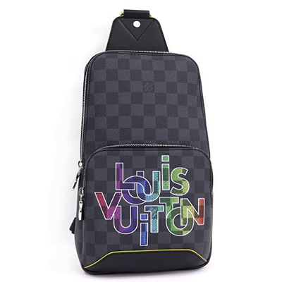 ルイ ヴィトン LOUIS VUITTON グラフィット ボディバッグ  グラフィット ブラック グレー系 メンズ N40273