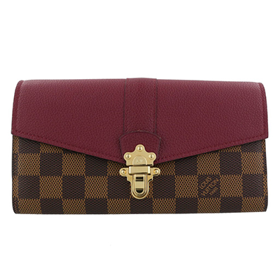 ルイヴィトン LOUIS VUITTON 長財布 レディース ダミエ ポルトフォイユクラプトン N64448