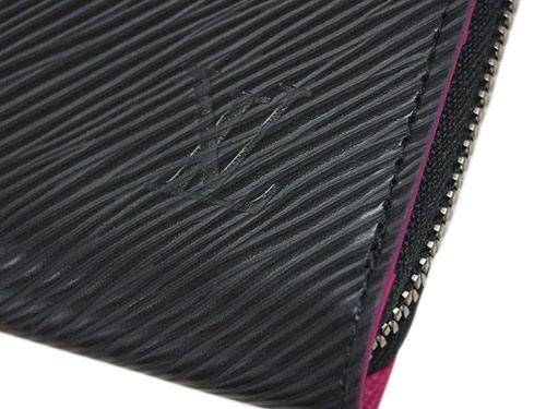 ルイヴィトン 　LV　エピ　ラウンドファスナー長財布　12枚カード　ジッピー・ウォレット　ノワール/ホットピンク M64838