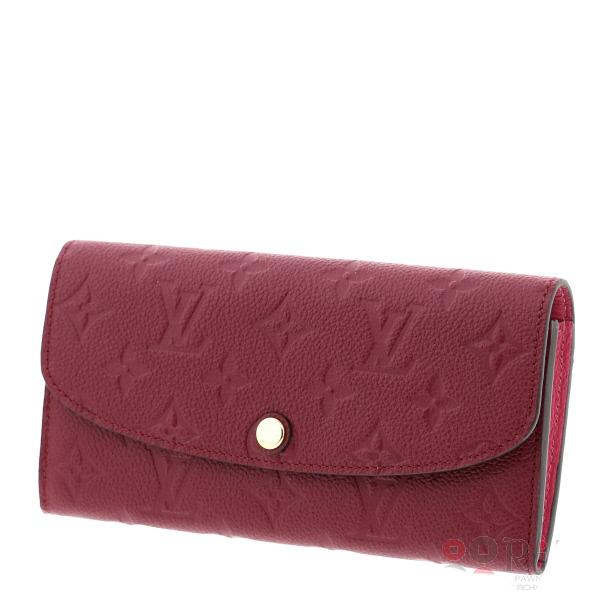 ルイヴィトン モノグラム・アンプラント/レザン ポルトフォイユ・エミリー LOUIS VUITTON 財布 M62015