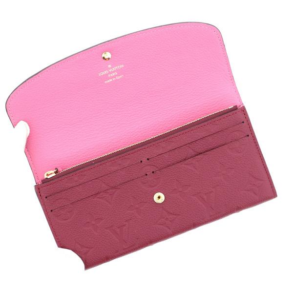 ルイヴィトン モノグラム・アンプラント/レザン ポルトフォイユ・エミリー LOUIS VUITTON 財布 M62015