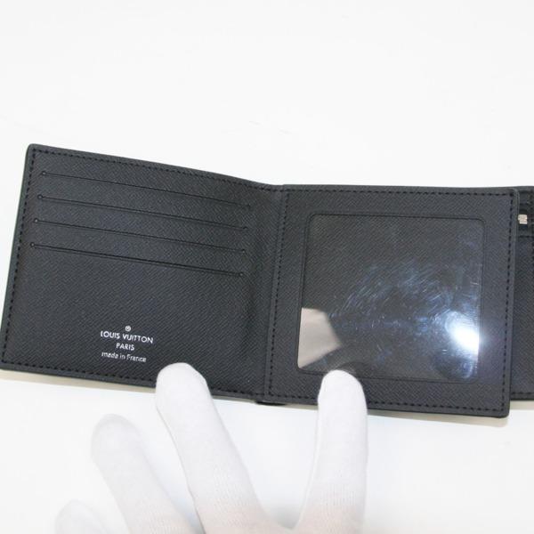 ルイヴィトン  タイガ アルドワーズ ポルトフォイユアメリゴNM アルドワーズ 男性 メンズ サイフ 二つ折り財布 パスケース 小銭入れ ブラック 黒 M62045