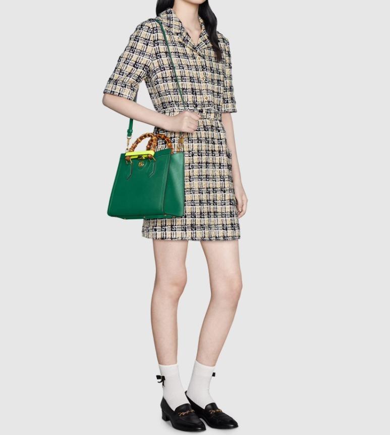 グッチ GUCCI ダイアナ スモール/ミニ クロコダイル トートバッグ 660195/655661 17QDT 3177