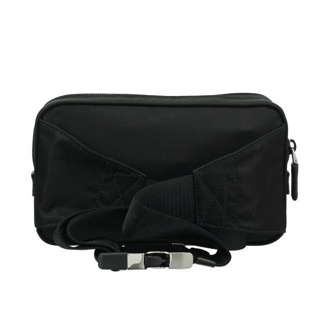 プラダ PRADA サフィアーノレザー/ナイロン ベルトバッグ ブラック 2VL9772DMGF0002
