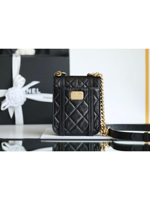 CHANEL シャネル ミニ フラップ バッグ ショルダー ロゴ AS2695 B06361 94305