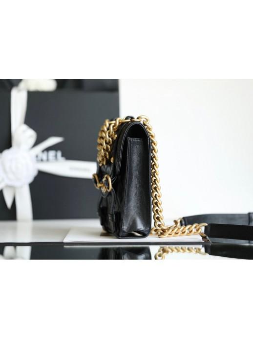 CHANEL シャネル ミニ フラップ バッグ ショルダー ロゴ AS2695 B06361 94305