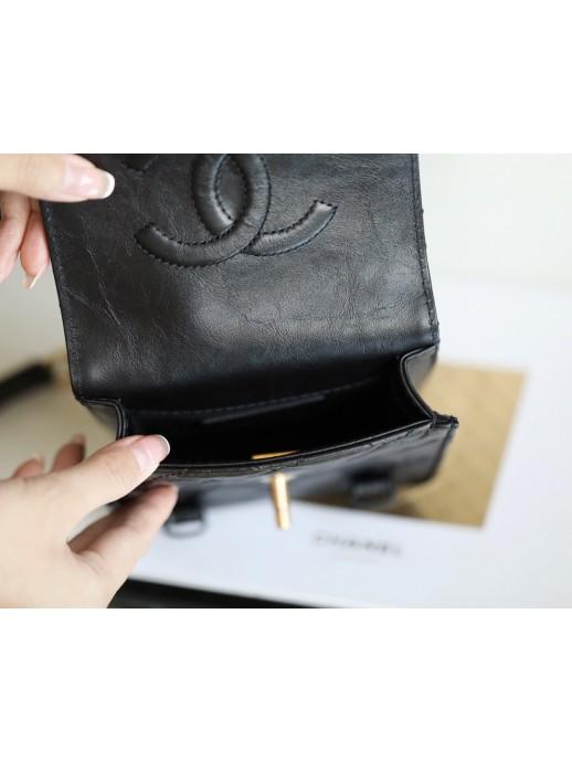 CHANEL シャネル ミニ フラップ バッグ ショルダー ロゴ AS2695 B06361 94305