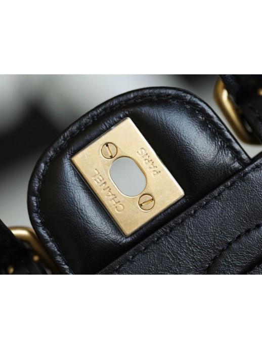 CHANEL シャネル ミニ フラップ バッグ ショルダー ロゴ AS2695 B06361 94305