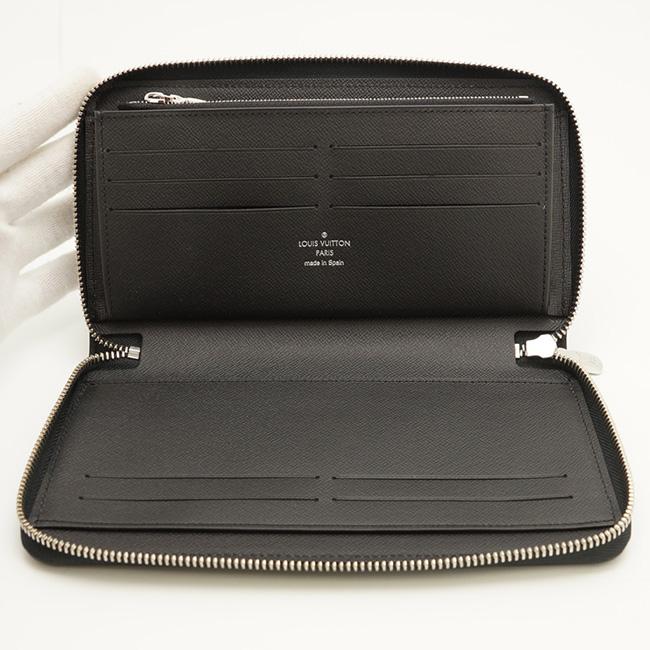 ルイ ヴィトン 長財布 レザー BLK タイガ ジッピーオーガナイザーNM M30056