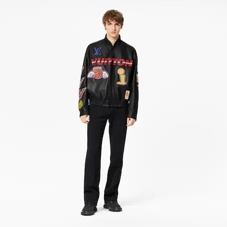 LOUIS VUITTON NBAロゴスレザーヒーロージャケット1A90LC