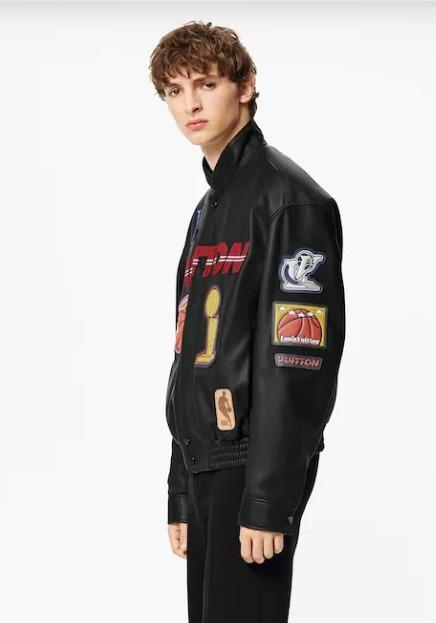 LOUIS VUITTON NBAロゴスレザーヒーロージャケット1A90LC