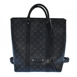 ルイヴィトン ハンドバッグ モノグラム・エクリプス トート・バックパック  2way トートバッグ リュック メンズ 黒 ブラック M45221