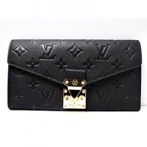 ルイヴィトン LOUIS VUITTON 長財布 アンプラント ポルトフォイユ メティス ノワール M62458
