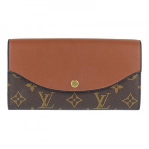 ルイ・ヴィトン LOUIS VUITTON モノグラムポルトフォイユ・サラ　テュイルリー  マロン PVC×レザー レディース財布 M64098