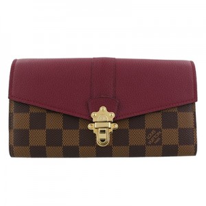 ルイヴィトン LOUIS VUITTON 長財布 レディース ダミエ ポルトフォイユクラプトン N64448
