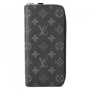 ルイヴィトン　モノグラム・エクリプス　LV　メンズ　ラウンドファスナー長財布　ジッピー・ウォレット ヴェルティカル M62295