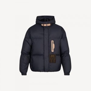 Louis Vuitton ヴィトン ダウンジャケット 無地 ロゴ ネイビー 1A5CGY