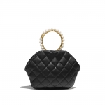 シャネル CHANEL パールバングルクラッチ バッグ GLD ブラック AS2609 B05967 94305